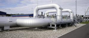 Die Anlandestation der Gas-Pipeline Nord Stream 2 in Lubmin bei Greifswald.
