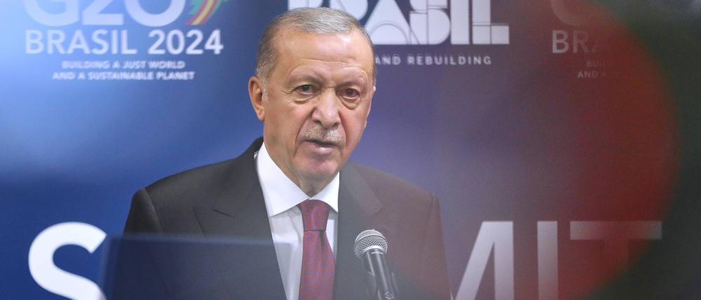 Der türkische Präsident Recep Tayyip Erdoğan