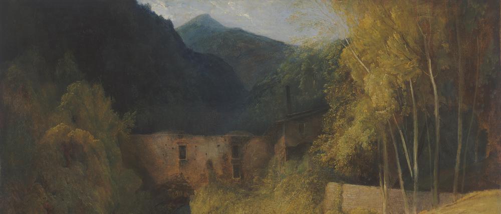 Carl Blechen, „Mühlental von Amalfi“ (74,5 x 99 cm)