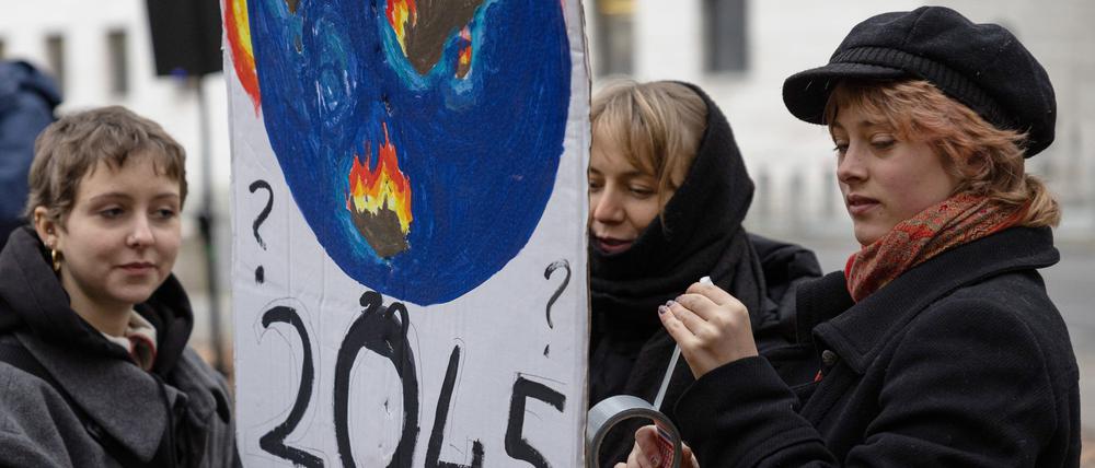 Sie fordern mehr Klimaschutz.