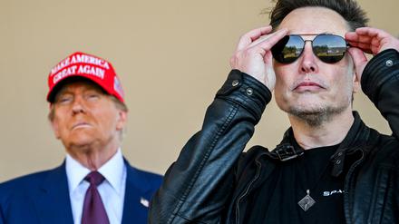 Der Tech-Milliardär Elon Musk und der designierte US-Präsident Donald Trump.