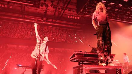 Die Band Linkin Park ist Spitzenreiter in den Charts. (Archivbild)