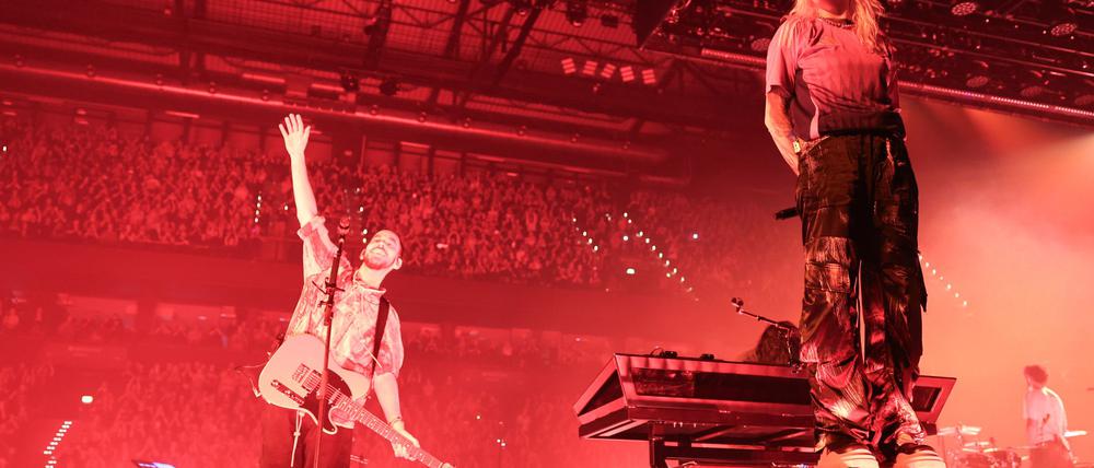 Die Band Linkin Park ist Spitzenreiter in den Charts. (Archivbild)