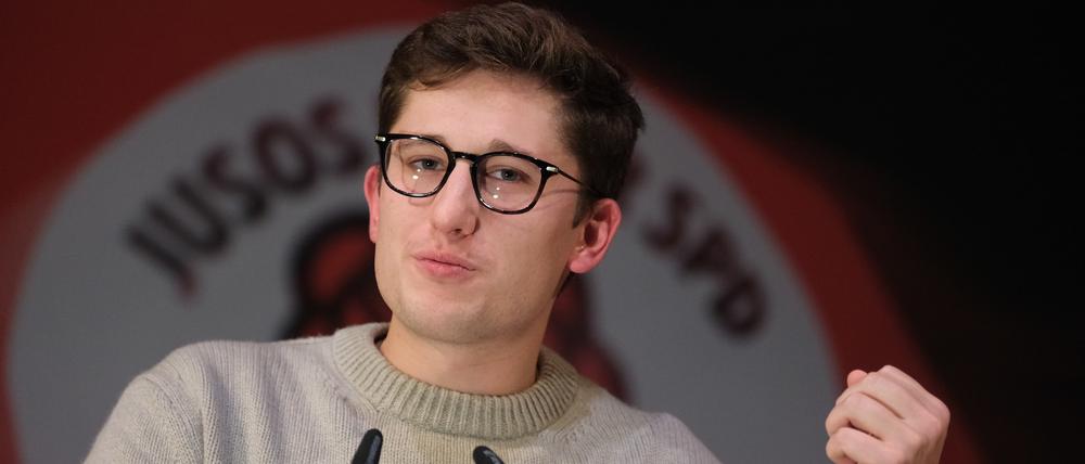 Philipp Türmer, Bundesvorsitzender der Jungsozialisten (JUSO), spricht bei einer Veranstaltung (Archivbild).