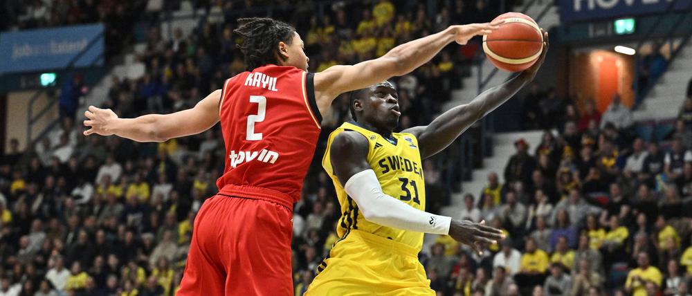 Deutschlands Jack Kayil in Aktion.