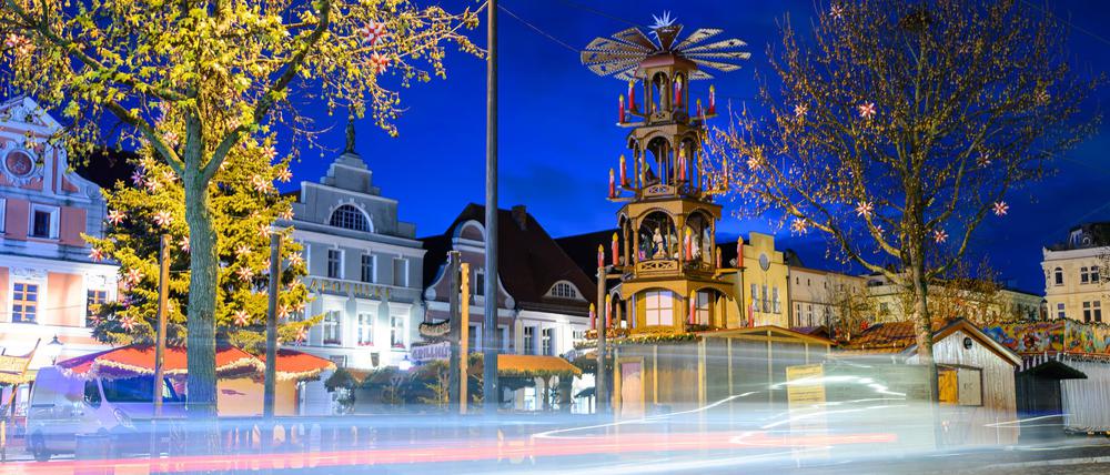 Adventsstimmung in Cottbus - am Montag beginnt der Weihnachtsmarkt.
