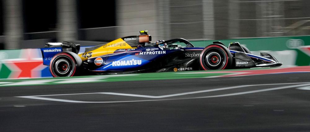 Da war der Williams von Franco  Colapinto noch ganz. 
