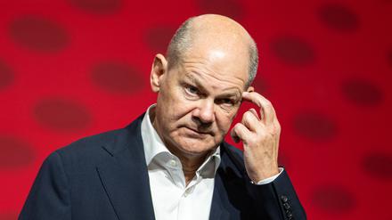 Olaf Scholz (SPD), Bundeskanzler, spricht beim 19. DEMO-Kommunalkongress.