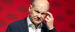 Olaf Scholz (SPD), Bundeskanzler, spricht beim 19. DEMO-Kommunalkongress.