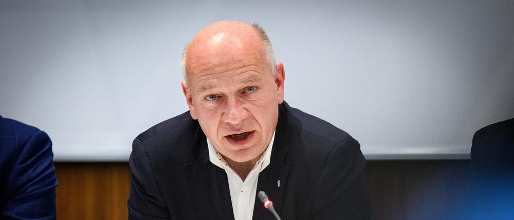 Kai Wegner (CDU), Regierender Bürgermeister von Berlin, hätte bei Mieten gerne mehr Vorgaben vom Bund.