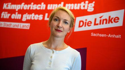 Ines Schwerdtner will in Berlin-Lichtenberg ein Direktmandat für die Linke gewinnen (Archivbild)