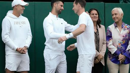 Einst Rivalen, jetzt Spieler und Trainer: Novak Djokovic (links) und Andy Murray