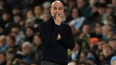 Ungewohnte Situation für Pep Guardiola: Sein Manchester City wird beim 0:4 gegen Tottenham Hotspur ausgekontert.
