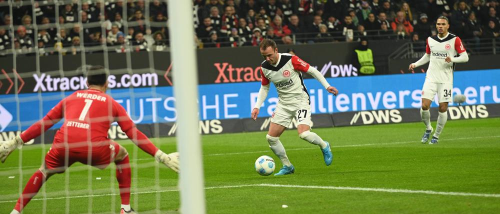 Mario Götze erzielte den Siegtreffer für Eintracht Frankfurt.