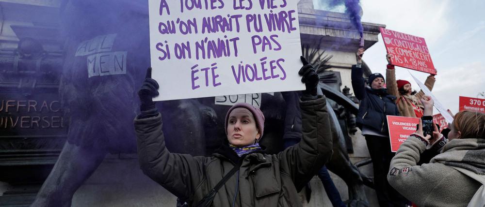 Zehntausende haben in Frankreich gegen sexuelle Gewalt gegen Frauen demonstriert (Foto aktuell).