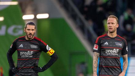 Christopher Trimmel und Kevin Vogt warten mit dem 1. FC Union Berlin seit fünf Spielen auf einen Sieg.