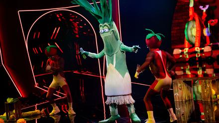 Der Lauch musste in der zweiten Folge die Maske abnehmen.