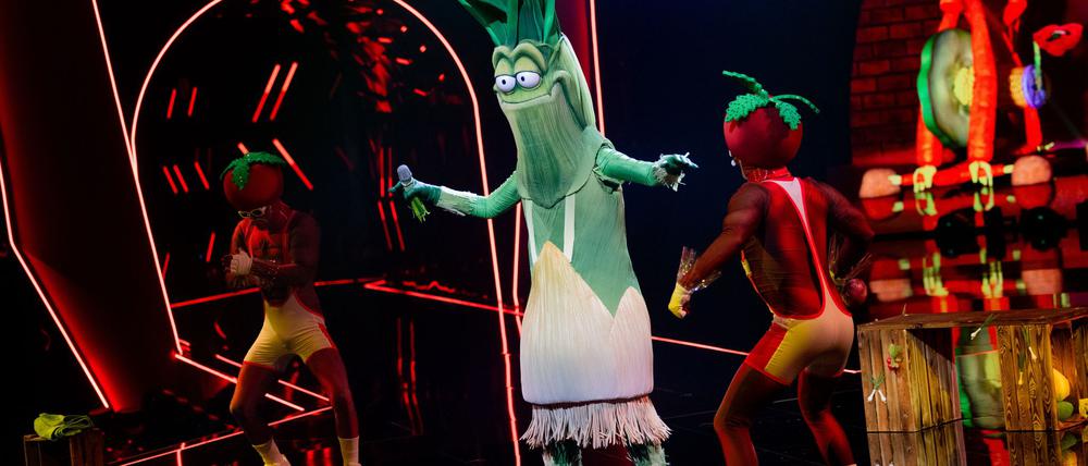 Der Lauch musste in der zweiten Folge die Maske abnehmen.