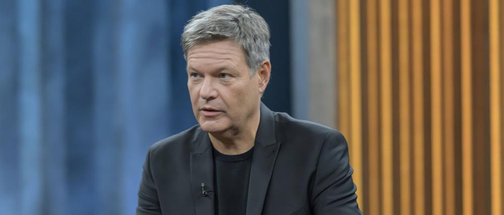 Robert Habeck in der ARD-Sendung „Miosga“. 