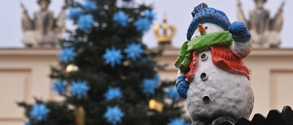 Der Weihnachtsmarkt Blauer Lichterglanz öffnete bereits am 25. November.