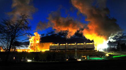 Ein Gaskraftwerk im US-Bundesstaat Ohio