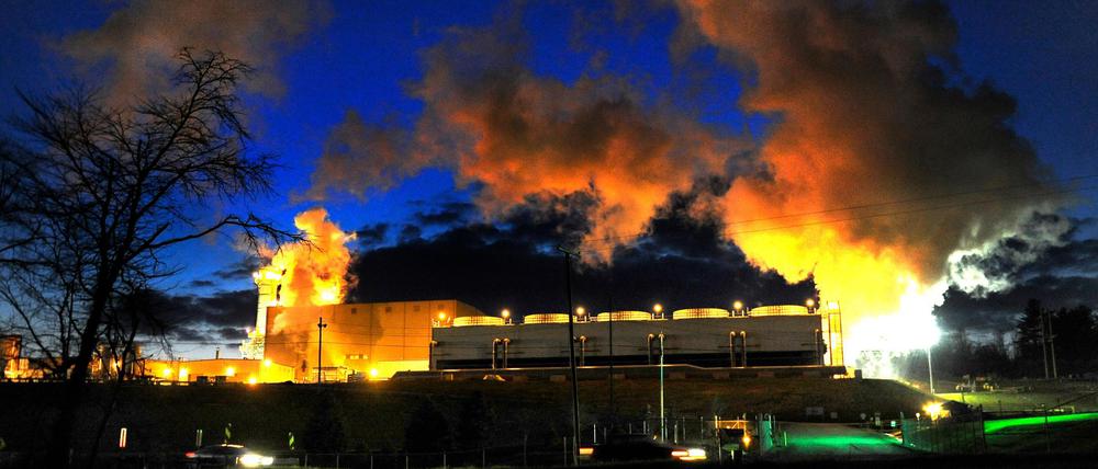 Ein Gaskraftwerk im US-Bundesstaat Ohio