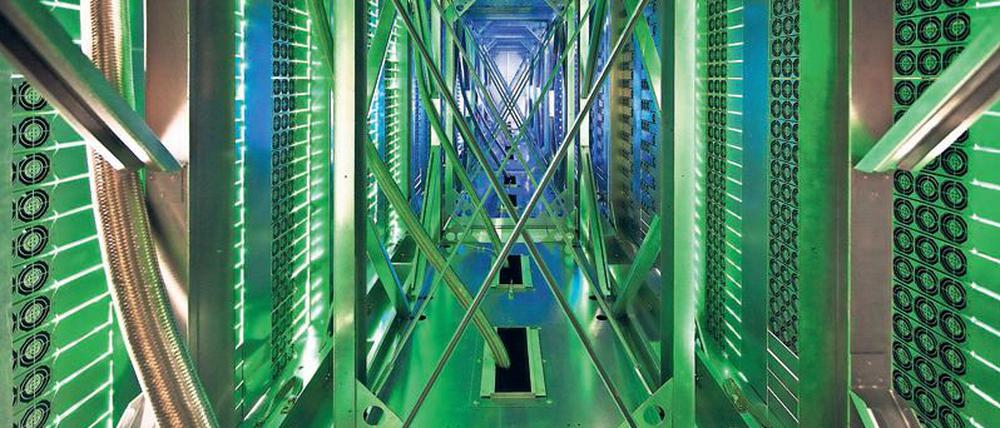 Blick in ein Rechenzentrum von Google (Archivbild).