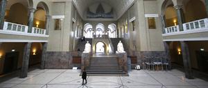 Lichthof im Hauptgebäude der Ludwig Maximilian Universität in (LMU) München. Die Universität steht in dem DFG-Ranking an der Spitze. 