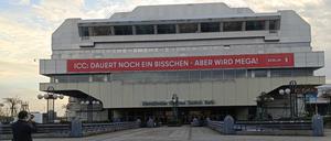 Haupteingang zum Internationalen Congress Center (ICC) in Berlin, aufgenommen am 25. November 2024.