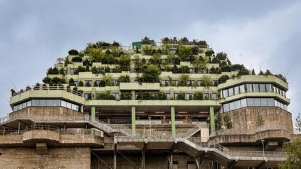 Bunkeranlagen, wie dieser Flakbunker aus dem Zweiten Weltkrieg in Hamburg (St. Pauli), wurden in Friedenszeiten unter anderem zu Kunst- und Kulturstätten umgestaltet. 