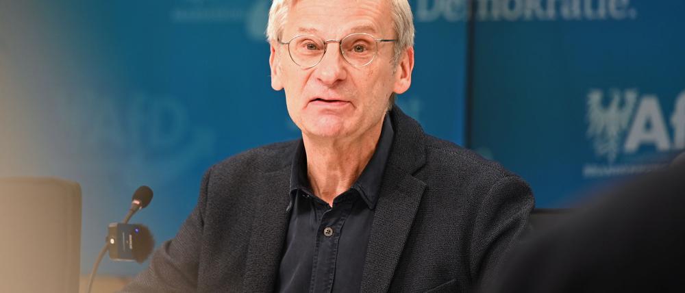 AfD-Fraktionschef Hans-Christoph Berndt kündigt an, das Bündnis Sahra Wagenknecht mit Anträgen im Landtag testen zu wollen. (Archiv)