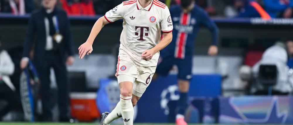Joshua Kimmich in Aktion gegen Paris Saint-Germain.