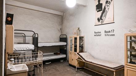 Bund und Länder arbeiten derzeit an einem „nationalen Schutzraumkonzept“, hier eine Innenaufnahme des ehemaligen Bunkers am Gesundbrunnen in Berlin.