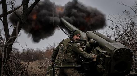 Ukrainische Haubitze
