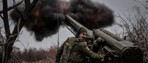 Ukrainische Haubitze