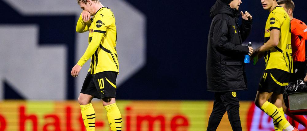 Julian Brandt musste verletzt vom Feld