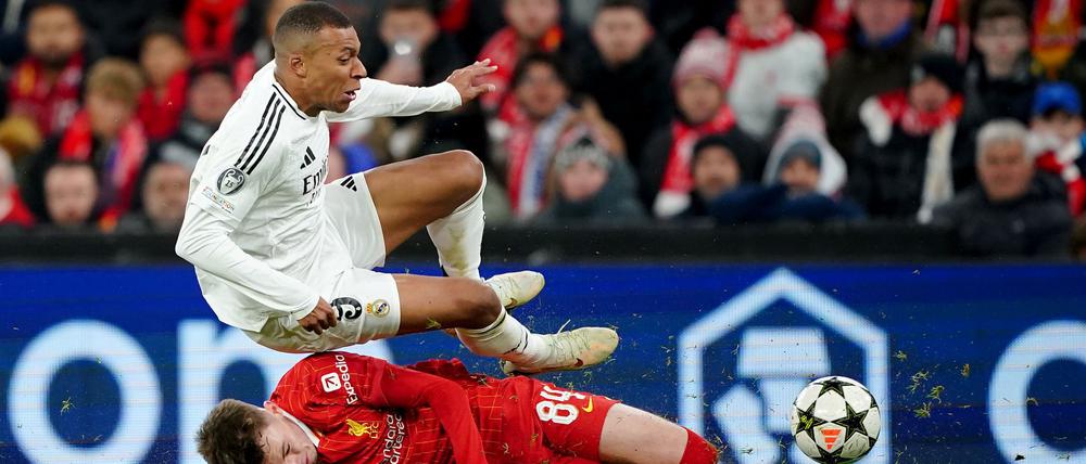 Kylian Mbappe erlebte auch in Liverpool einen gebrauchten Abend.