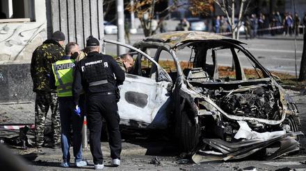 Fahrzeuge der ukrainischen Armee sind eines der Ziele der Sabotageakte.