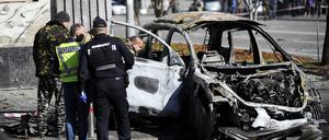 Fahrzeuge der ukrainischen Armee sind eines der Ziele der Sabotageakte.