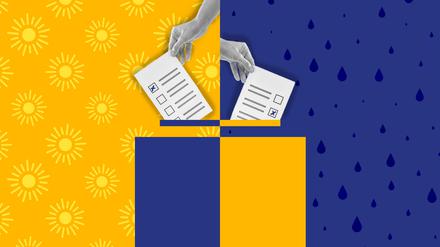 Bei Sonnenschein für die Opposition, bei Regen für den Status quo? Wie das Wetter das Wahlverhalten beeinflusst.