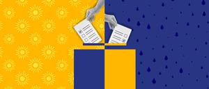 Bei Sonnenschein für die Opposition, bei Regen für den Status quo? Wie das Wetter das Wahlverhalten beeinflusst.