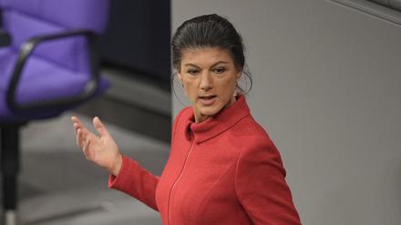 Sahra Wagenknecht sieht die Stationierung von Arrow-3-Raketen in Brandenburg kritisch – will aber die geplante Koalition mit der SPD darüber nicht platzen lassen (Archivbild).