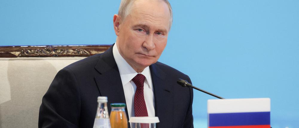 Wladimir Putin beim OVKS-Gipfel in Kasachstan am 28. November 2024.