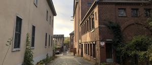 Das denkmalgeschützte Kraftwerk Steglitz an der Birkbuschstraße.