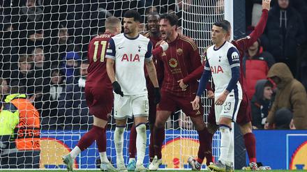 Jubelt über den späten Ausgleichstreffer für die AS Rom: Mats Hummels