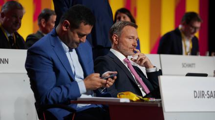FDP-Chef Christian Lindner und sein Generalsekretär Bijan Djir-Sarai.