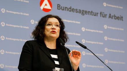 Andrea Nahles, Vorstandsvorsitzende der Bundesagentur für Arbeit. (Archivbild)