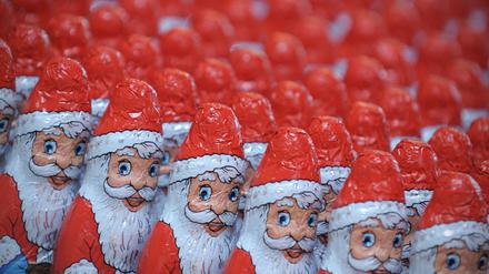 In Deutschland wurden in diesem Jahr etwa 164 Millionen Schokoladen-Nikoläuse und -Weihnachtsmänner hergestellt.