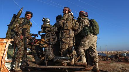 Kämpfer der Rebellenarmee in Syrien.