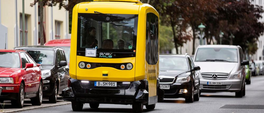 Tests mit autonomen Bussen gab es seit 2019 bereits in Berlin-Tegel. (Archivbild)